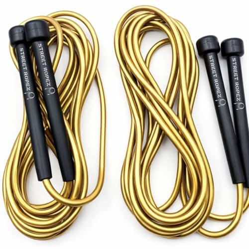 Royalty Double Dutch Skipping Ropes (Set of 2), Perfect Length 4.2 m, Tangle-Free, Heavy Weight, No Need for Doubling, for Beginners and Intermediate