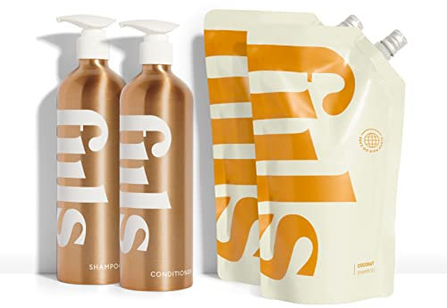 Fiils Nourishing Coconut Shampoo and Conditioner Set (Rose Gold)