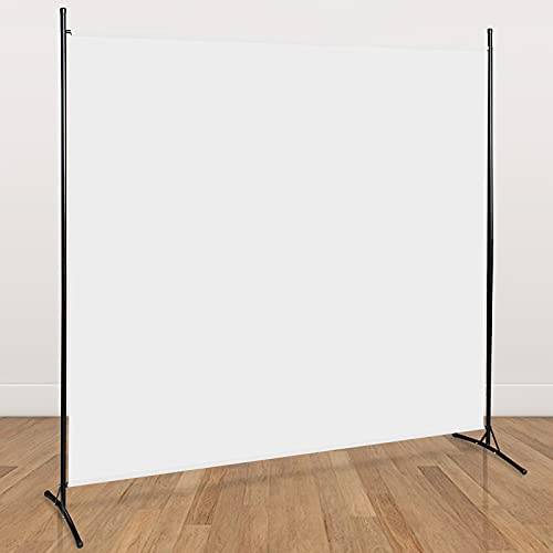 Ikodm Paravent, Trennwand Balkon Paravent Sichtschutz Stellwand Faltbar, Paravent für Aussenbereich, Büros, Balkon (180x180cm, Beige)