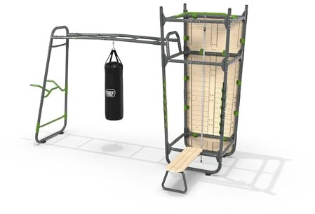 EXIT Toys GetSet Powerstation PS520 - Multifunktionales Outdoor Fitnessgerät für eigenen Garten - Für Vierzehnjährige und älter - Solide Bodenverankerung - Inclusive Zubehörteile - Attraktives Design