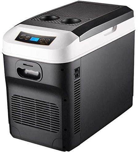 WatSKY Frigo portatile per auto 12 V 24 V 230 V Mini frigorifero 28 litri elettrico piccolo frigorifero portatile da campeggio Box congelatore Frigorifero per auto Funzione di raffreddamento/riscal