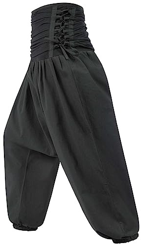 Kunst und Magie Damen Pluderhose Freizeit Haremshose Wellnesshose Mittelalterhose