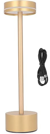 Lampe de table sans fil rechargeable 1800 mAh avec 3 modes d'éclairage à intensité variable, lampe de bureau LED à commande tactile pour la maison, la chambre et le bureau