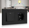 BSEED Interruptor de luz con Enchufe USB/tipo C de carga rápida de 20W,Interruptor de botón de 1 Gang 2 Vías con enchufe Schuko empotrado,Interruptor de cambio con enchufe con marco de PC,Negro