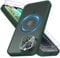 Mootobo for iPhone 14 Plus Case 4 in 1 Strong Magnetic with 2 Screen Protector + 1 Camera Protector, Support MagSafe Accessories, Military-Grade Protection Case for iPhone 14 Plus 6.7 inch- Deep Green