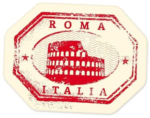 Rome Roma Italy travel Urlaub Reise K183 Autoaufkleber Sticker 12 cm | Selbstklebende Folie für Fahrzeug und weitere glatte Oberflächen