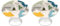 Tilivyx Door Knobs Decorative Childish Dinosaur 1 pcs(2 Drawer Handles)