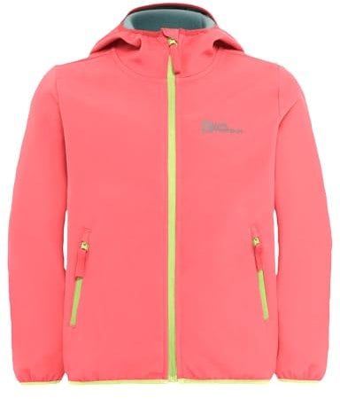 Jack Wolfskin Unisex Kinder Fourwinds Jacket Kids, Sunset Coral, 140