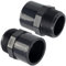 AERZETIX - C75549 - Lot de 2 Raccords pression réductions doubles - filetage mâle 1 1/2 - en plastique - PN 10 - connecteur pour tuyaux