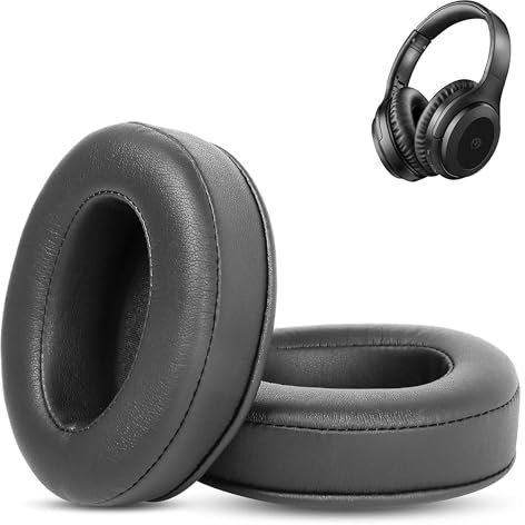 UT-BH001 Ohrpolster Ersatz Kompatibel mit Utaxo UT-BH001 BH001 Over-Ear Kopfhörer (Proteinleder & Memory-Schaum)