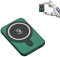 Power Bank Wireless 10000mAh, Mini Batteria Esterna 22,5 W, Yarvoney Ultra Sottile & Leggero Ricarica Rapida Magnetico Powerbank per iPhone Samsung Huawei Xiaomi Tablets Gilet Riscaldato ecc (Verde)