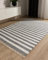 benuta Pop Baumwollteppich Tom - Grau/Creme 160x230 cm - Handgewebter Wohnzimmer Teppich - 100% Recycelte Baumwolle - Für Fußbodenheizung geeignet