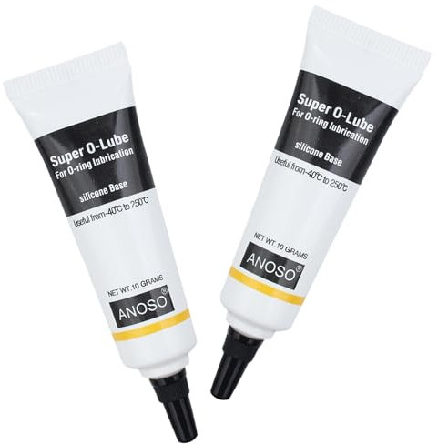 Grasso al silicone 2 Tubetti da 10g,Grasso in Silicone per Macchine da Caffè Automatiche,Grasso di Tenuta per Giocattoli Torce Elettriche,per Guarnizione O-Ring,Macchine da Caffè