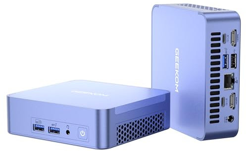GEEKOM AX8 Pro AI Mini PC, AMD Ryzen 7 8845HS (8 Kerne 16 Threads, bis zu 5.1 GHz) Mini Gaming PC Windows 11 Pro 32 GB DDR5 1TB SSD AMD Ryzen KI Mini Desktop PC | Wi-FI 6E | BT5.2 | 8K | USB4
