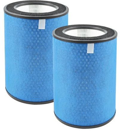 HP302 Replacement Filter Compatible with Shark HP302, HP301 NeverChange Air Purifier MAX, HP201 HP202 and HC501 HC502, Part #:HE3FKPET
