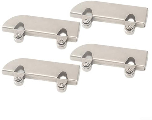 Juego de poleas de acero inoxidable de 5 mm para puertas correderas de cristal y tragaluces (hierro + rueda de hierro)