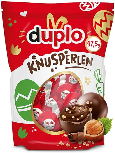 duplo Knusperlen 97,5g – leckere Haselnuss-Kakaocreme, umhüllt von knackiger Milchschokolade – Osterschokolade & Süßigkeiten zu Ostern – Ostergeschenk & Mitbringsel