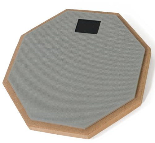 JNEYVIC Schlagzeug Übungspad Leise Drum Practice Pad 20 cm/7,8 Zoll Übungs Drum Pad Klein Schlagzeug Pads Üben Grau Drumpad zum Üben Gummi Übungs Drumpads für Anfänger Erwachsene