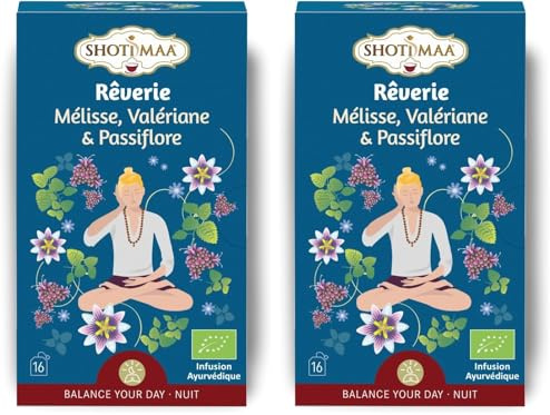 Tisane Bio Douce Nuit – Infusions Naturelles Relaxante et Calmante - Thé biologique Sans Caféine à base de plantes (Lot de 2)