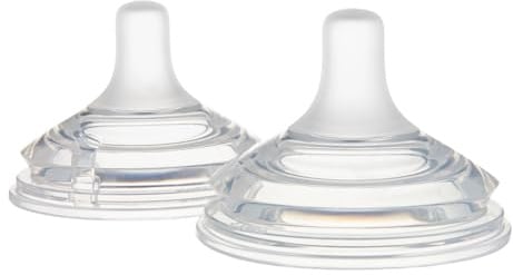 Canpol babies Natural Shape Anti-Kolik Trinksauger mit DuoFlex-Technologie 2 St. (fast 9M+, Schneller Fluss)