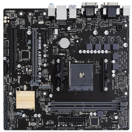 Placa Base Prime A320M-C R2.0 Compatible con Ryzen 5 5600 7 5700X3D DDR4 3200Mhz NVME M.2 PCIe 3, AM4 Placa MATX For ASUS, Partes