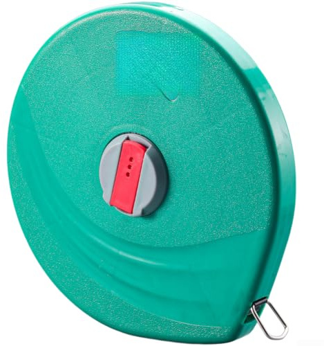 Langlebiges Bandmass 20m Fiberglas Flexibles Maßband mit Autolock Funktion für Schneider und Basteln Präzise(Green 50)