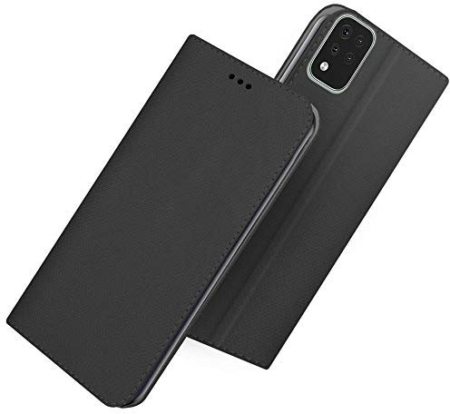 compatibile per LG K42 / 6.6 Smartphone LMK420EMW Custodia COVER STAND flip LIBRO gel tpu protezione PORTAFOGLIO magnete interno portafoglio porta card (Nero)