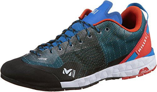 Millet Unisex Amuri M Walking Shoe, Electric Blue/Orange, 42 2/3 EU