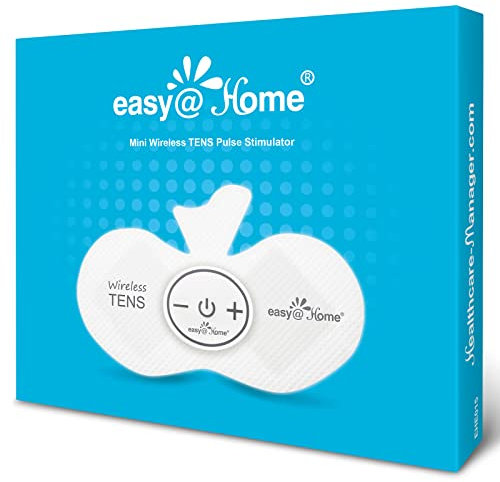 Wireless TENS Machine for Pain Relief, Easy@Home Rechargeable Compact TENS Unit EMS Muscle Stimulator, Portable Pain Management Device PL-029K5