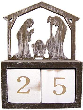 Needzo Countdown-Kalenderblöcke, aus Holz, 15,2 cm