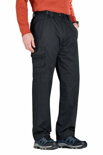 Chums Men's Fleece Lined Waterproof Action Trouser with Belt Warm and Weather-Resistant Pants