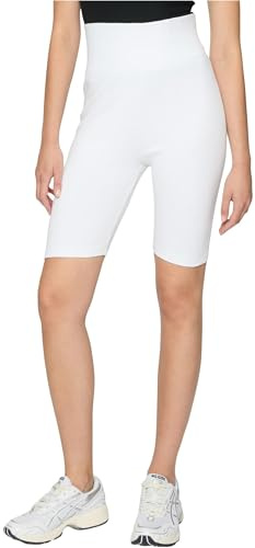 Urban Classics Damen Ladies Radler-Hose High Waist Cycle 2-Pack Yoga-Shorts, Black/White, L