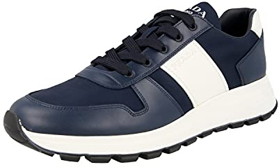Prada Herren Blau Leder Sneaker 4E3463 43 EU/UK 9