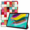Custodia per tablet compatibile con Samsung Galaxy Tab S2 8.0 2019 [SM-T710/T713/T715/T719]Smart Cover Multi-Visione Angles Fold Stand Shell PU Pelle TPU Bumper Antiurto Custodia Protettiva (Flamingo)
