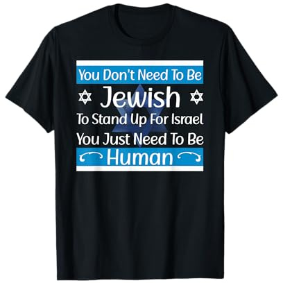 Jewish Flag Quote I Stand With Israel Israeli Flag T-Shirt