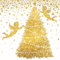 20 Servietten Goldene Engel am Baum | gold | Winter | Weihnachten | Tischdeko | Decoupage | Serviettentechnik 33x33cm