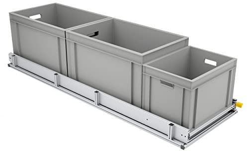 Tinobu Heckauszug für Wohnmobil, Schwerlastauszug, Kastenwagen Ausbau, Heckgarage Eurobox (150x40cm, 220kg)