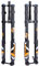 BUCKLOS Elektrisches Mountainbike, Luftfederung, umgekehrte Downhill-Gabel, Steckachse, 15 x 110 mm, Federung, 140/180 mm, Rückprallverstellung, 3,8 cm gerade, konische Scheibenbremse