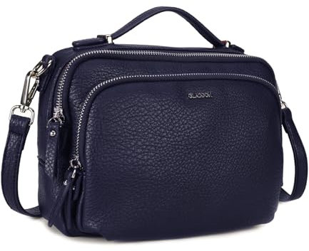 Gladdon Umhängetasche damen,Schultertasche mit Reißverschluss, Crossbody Tasche, Leder Handtasche Klein, Womenswear…