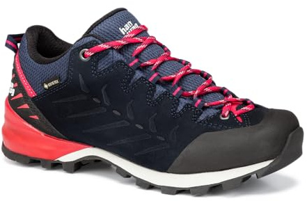 Hanwag W Makra Pro Low Lady GTX Blau - Gore-Tex Robuster wasserdichter Damen Zustiegsschuh, Größe EU 40 - Farbe Navy -