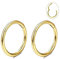 Ohrringe Gold Set, Silber dünn Creolen Titan für Damen Herren Nasenring 18G Septum Helix Tragus Conch Piercing Hypoallergen Knorpel Lippenpiercing Nasen Goldene Ohrringe 7mm