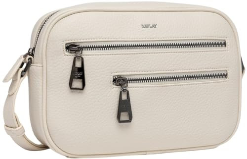 Replay Damen Schultertasche Klein, Beige (Birch 0123), Onesize