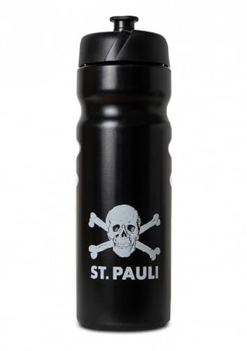 FC St. Pauli Totenkopf Trinkflasche (schwarz, one size)