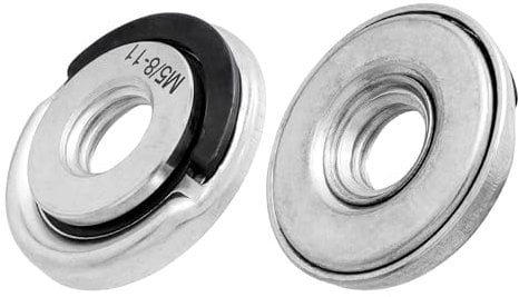 Bestgle 2pcs 45mm M5/8-11 Thread Quick Change Angle Grinder Locking Retaining Flange Nut for Angle Grinder Fitting Part