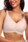 Vertvie Bras for Women Non Wired Seamless Wireless Push Up Bra Comfort Support Full Coverage Bralettes Scalloped Padded Sports Everyday Bra (Skin,XXL)