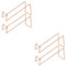 WeinregalStück Ständer Flaschendisplay Regal Flaschenorganisator Hochzeit Display Flaschenhalter Display Rack Halter Arbeitsplatte Kelchhalter 3l Mode Eisen