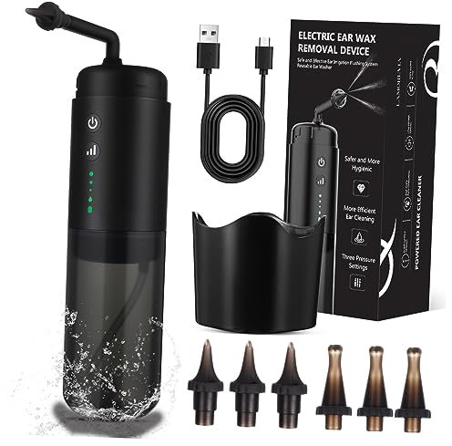 Anneome Kit De Irrigación De Oídos Eléctrico Nozzles Reemplazables Para Limpieza De Cerumen Limpiador De Oídos Para Casa y