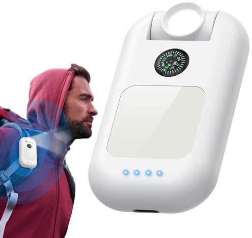 Powerbank tragbares Schlüssel-Schlüsselanhänger, Notlicht für den Außenbereich, 3-in-1-Taschenlampen zum Aufladen der PowerBank 1500 mAh, mit Kompassfunktion, 180 g