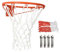 Genérico Basketball Rim 45,7 cm (18 Zoll), Ersatz für Wand, Trennwand, montiert im Freien, Solid Tying Basketball, Ersatzkante, schwer, doppelt, 45,7 cm, mit Netz