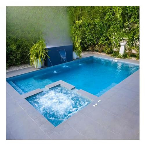Family Rectangular Swimming Above Ground Pool Set, Ladder, and Cover Large, Durable Steel Frame, Backyard Fun